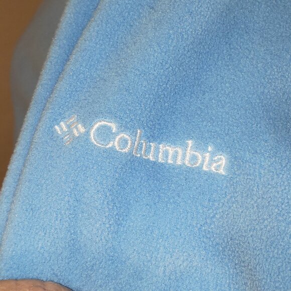Columbia UNC Logo'd Light Blue Fleece Pullover - L - Picture 4 of 6